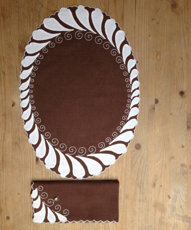 Jogo c/ 4 individuais c/4 guardanapos linho ref:802