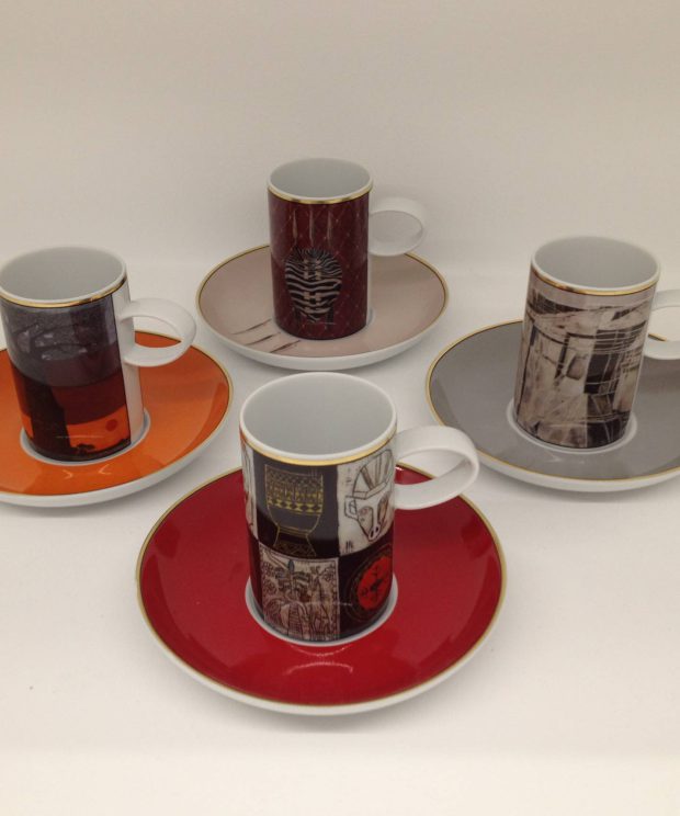 21133431 conj. 4 pires/chavena cafe afrika (fim coleção)