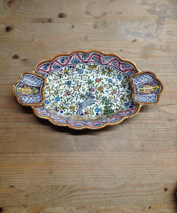 Saladeira oval c/conchas 27