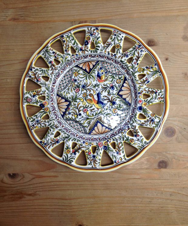 Prato rendilhado medio d24