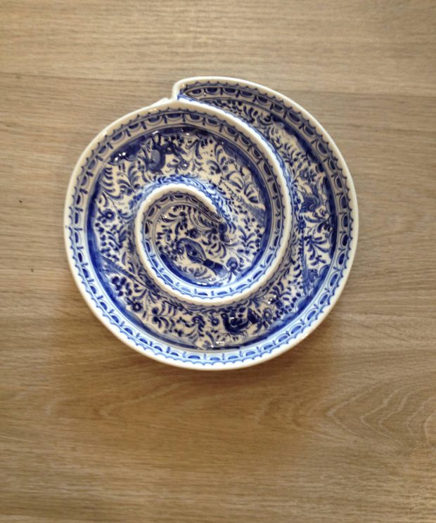 Prato caracol 21x21x3 cm ref:a0681