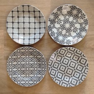 21126633 conj. 4 pratos sobremesa calçada portuguesa