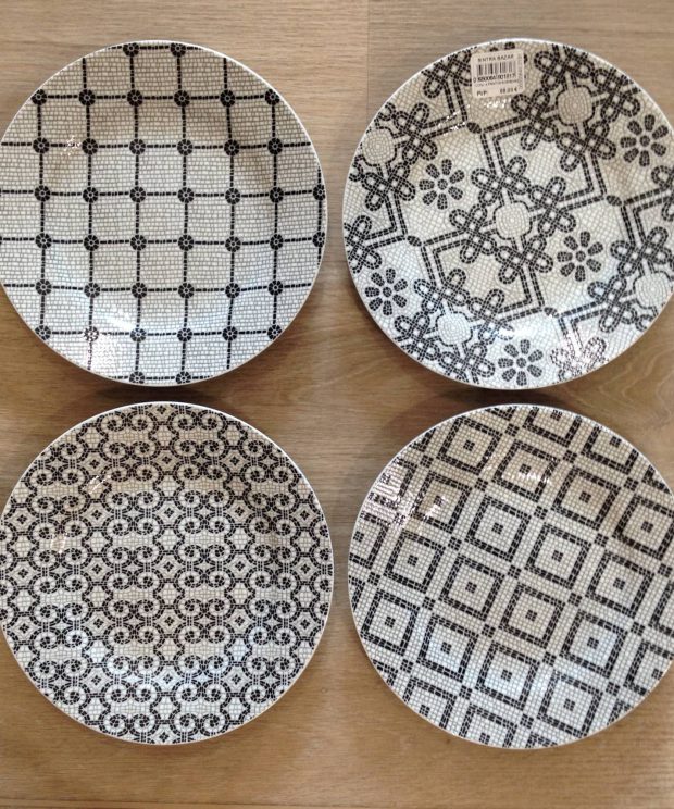 21126633 conj. 4 pratos sobremesa calçada portuguesa